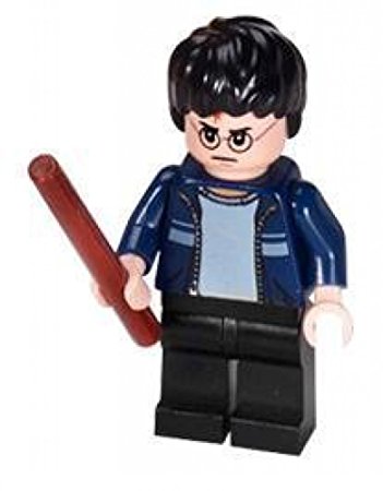 Harry Potter (Blue Jacket) with Wand - LEGO Harry Potter Minifigure