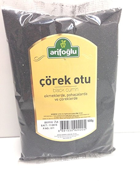 Arifoglu All Natural Turkish Black Seeds (Black Cumin), Corek Otu,17.63 Oz(500g)
