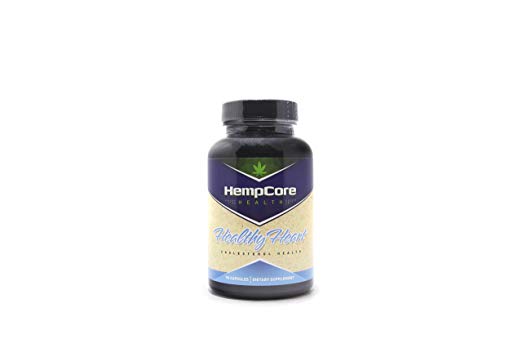 HempCore Healthy Heart Supplement Promotes Cardiovascular Health and Helps Maintain Healthy Cholesterol Levels, contains CoQ10 and HEMP, 90 capsules, non-GMO, Organic