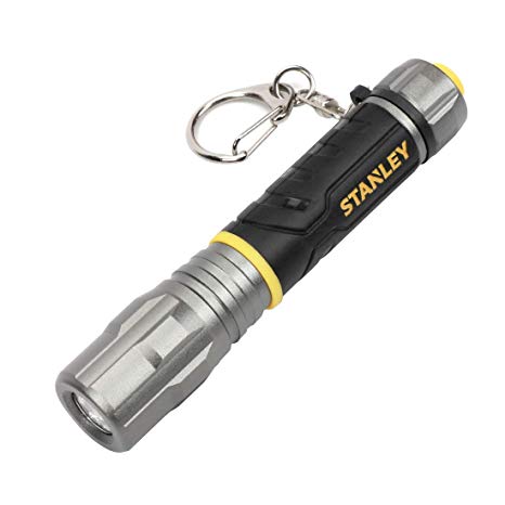 STANLEY Keychain Flashlight, Mini Torch Light Penlight, 1AAA Battery Included, Black