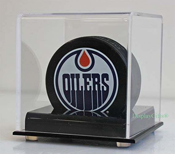 1 to 5 Hockey Puck Holder Display Case Stand, UV Protection