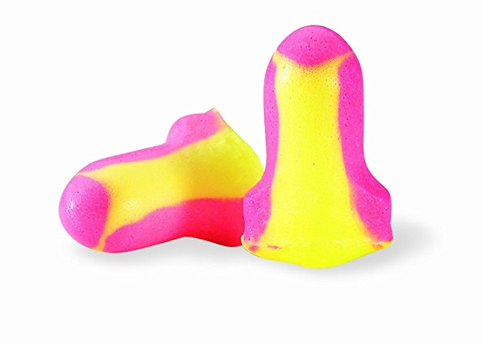Howard Leight by Honeywell Laser Lite High Visibility Disposable Foam Earplugs, (Contains 10 Single Bags)