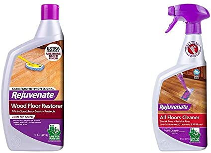 Rejuvenate Professional Hardwood Restorer Satin 32oz   Rejuvenate Cleaner 32oz