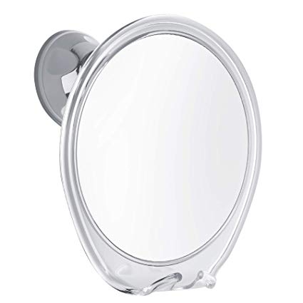 Fogless Shower Mirror with Razor Hook for A Perfect No Fog Shaving, 360 Degree Rotating for Easy Mirrors Viewing, Strong Power Lock Suction Cup Will Not Fall, Ideal for Home and Traveling!