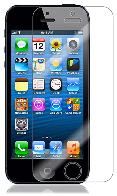 iPhone 5 Screen Protector, Skinomi TechSkin Full Coverage Screen Protector for iPhone 5 Clear HD Anti-Bubble Film