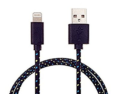 iPhone Charger Lightning Cable 6ft -[Apple MFi Certified] Series - Sync & Charging Cord for iPhone 7 Plus 6S Plus 6 Plus SE 5S 5C 5, iPad 2 3 4 Mini Air Pro, iPod (Black)