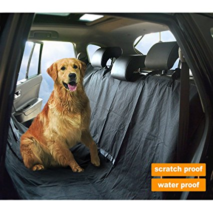 Dog Car Seat Cover, Non-Slip Waterproof Dog Hammock Scratch-proof Car Back Seat Protector for Dog Universal Fit for All Car Truck SUV - 57 x 57 inch