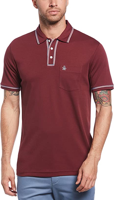 Original Penguin Men's Earl 3D Pete Short Sleeve Polo Shirt