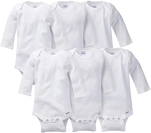 Gerber Baby 3-Pack or 6-Pack Long-Sleeve Onesies Bodysuit