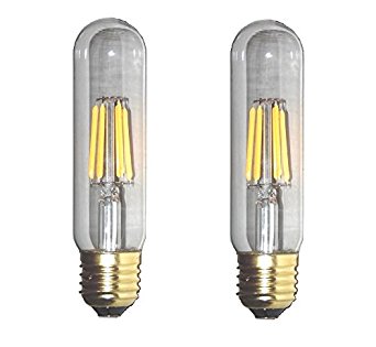 Mansa Lighting®, T10 LED Bulb (Tube Shape), 2 Pack, 600 Lumens, 6 Watts, Soft White, Non-Dimmable, 50W Equivalent