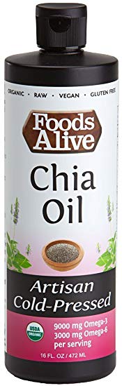 Chia Seed Oil, Artisan Cold-Pressed, Organic, 16oz