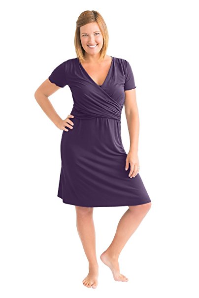 Kindred Bravely The Angelina Ultra Soft Maternity & Nursing Nightgown Dress