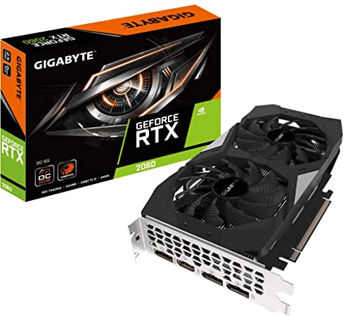 Gigabyte GV-N2060OC-6GD NVIDIA GeForce RTX 2060 OC 6GB GDDR6 Graphic Card