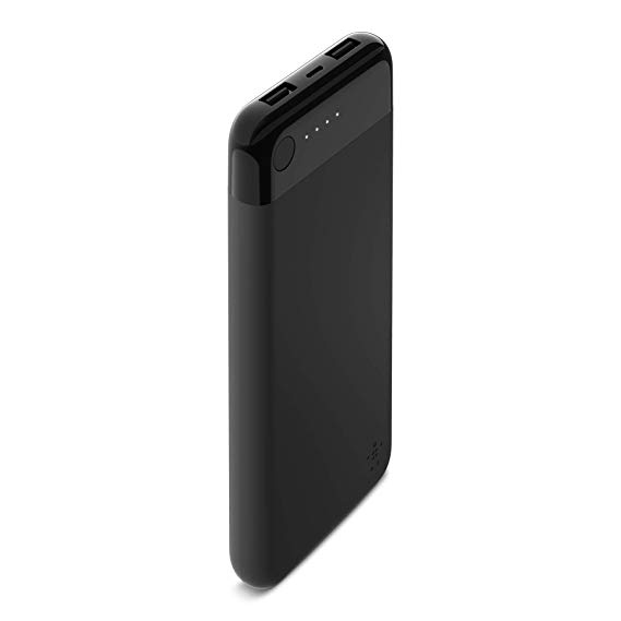 Belkin Boost Charge Power Bank 10K with Lightning Connector (MFi-Certified 10000 mAh Portable Charger for iPhone/iPad/AirPods), Black