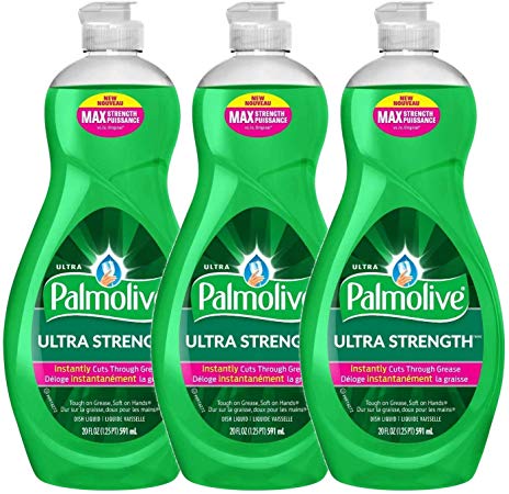 Palmolive Ultra Strength Liquid Dish Soap, Original - 60 Fl Oz - 3 Pack x 20 FL Oz / 591 mL Each