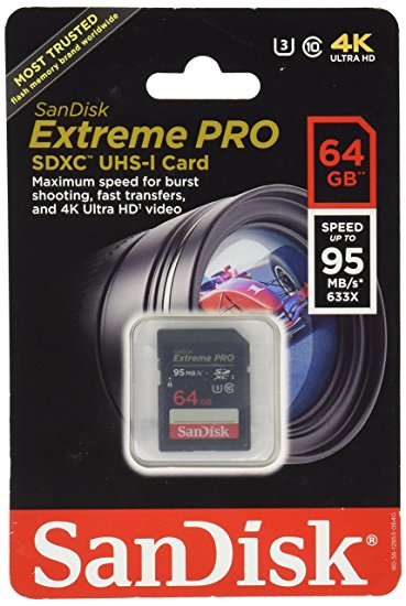 SANDISK SECURE DIGITAL 64GB EXTREME PRO - SDSDXPA-064G-A75