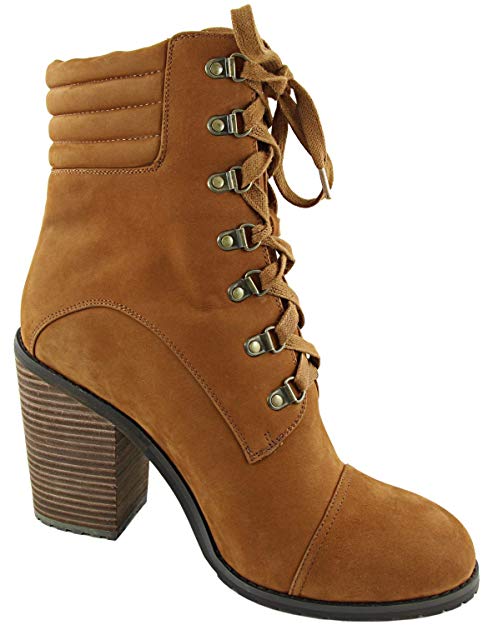 Extra Wide Width 13WW (45E) Genuine Leather High Heel Lace up Western Boot (Women's Or Men's)