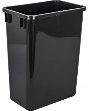 Replacement Waste Container, 35qt., Black