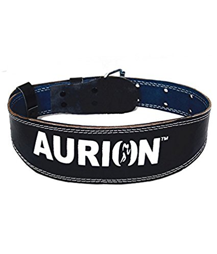 Aurion 2121 Leather Gym Belt (Black)