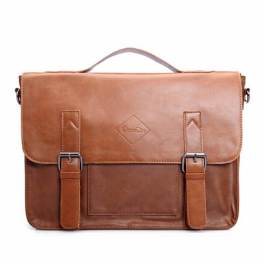 Zebella Vintage Pu Leather Briefcase Shoulder Business Laptop Messenger Bags Tote