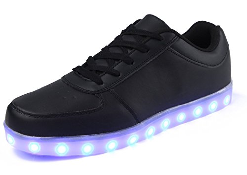LINGTOM Unisex USB Rechargeable High-Top LED Shoes Men's Fashion Sneakers Women's Flashing Shoes
