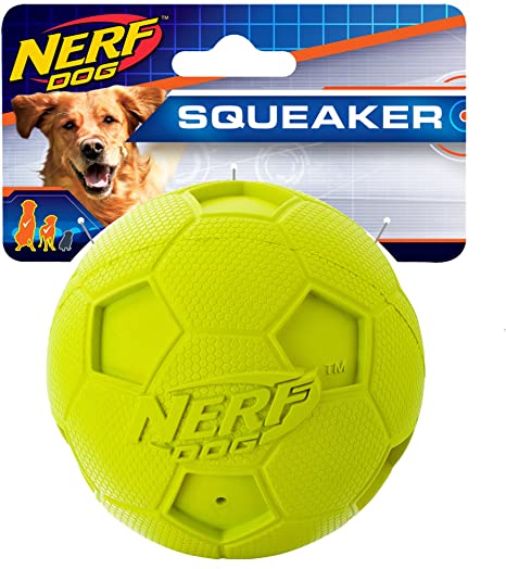 Nerf Dog Soccer Squeak Ball Dog Toy