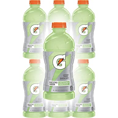 Gatorade Lime Cucumber, 28 Fl Oz Bottles (Pack of 6, Total of 168 Oz)