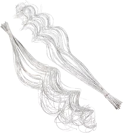 24-28" Silver Sparkle Curly Ting Ting Branch