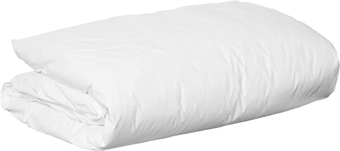 National Allergy Premium 100% Cotton Duvet Comforter Protector - Twin Size - 66" x 86" - White - Hypoallergenic Dust Mite & Bed Bug Proof Breathable Cover - Zippered Encasement