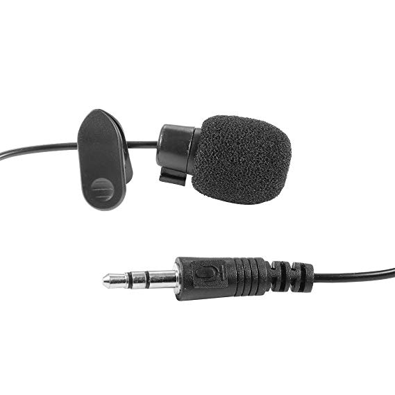 Neewer 3.5mm Hands Free Computer Clip on Mini Lapel Microphone