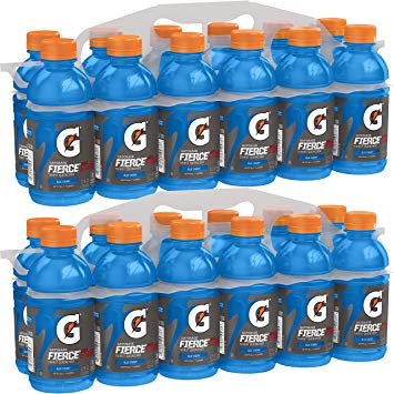 Gatorade Fierce Thirst Quencher, Blue Cherry, 12 Ounce Bottles (Pack of 24)