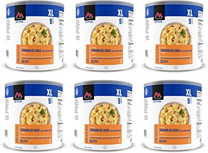 Mountain House Scrambled Eggs with Bacon #10 Can Freeze Dried Food - 6 Cans Per Case