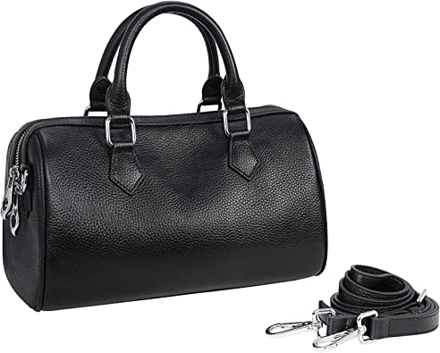 Heshe Genuine Leather Purses for Women Tote Top Handle Handbags Shoulder Bags Ladies Designer Hobo Cross Body Purse