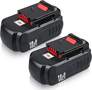 2Pack PC18B 18V 4.8Ah Ni-Mh Replacement for Porter Cable 18V Battery Ni-Mh, Compatible with Porter Cable 18V PC18B-2 PCC489N PCMVC PCXMVC Cordless Power Tools