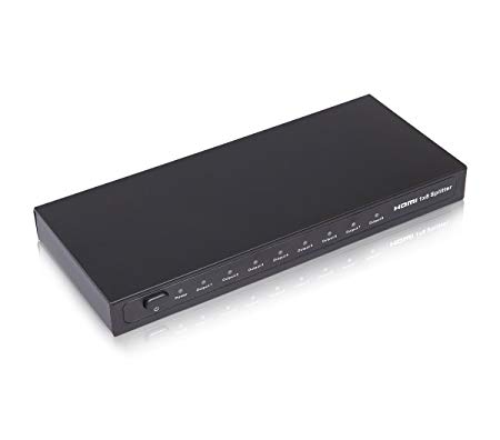 C&E HDMI 1x8 Mini 8 port Splitter Amplifier 1080P support 3D 2 4