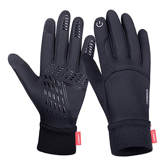 Winter Warm Gloves Touch Screen Gloves Windproof Cycling Gloves Men Women Outdoor Sports Gloves for Running Climbing Hiking Skiing Liner Gloves