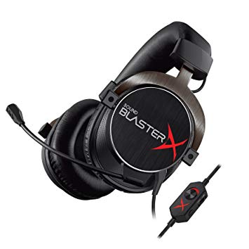 Creative Labs Sound BlasterX H5 Gaming Headset 3.5mm Circumaural Black and Red