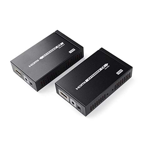 E-SDS UHD 4K HDMI Extender(HDbaseT),HDMI over Cat5E/6/7 Cable,HDbaseT Extender with Bi-directional IR,HDMI 1.4,HDCP 2.2