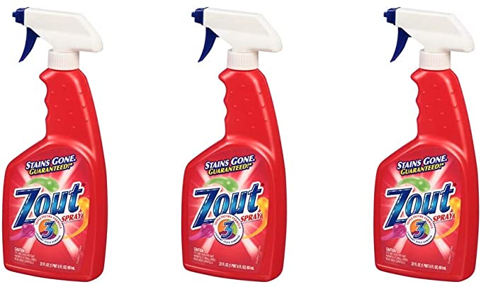 3 PACK Zout Laundry Stain Remover Triple Action. Spray 22 fl oz (651 ml)