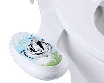 Zen Bidet Z-100 Fresh Water Self Cleaning Nozzle Bidet Toilet Seat Attachment with Ceramic Valves