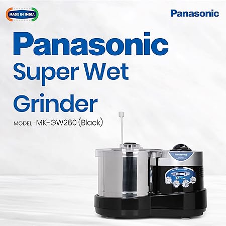 Panasonic MK-GW260 Super Wet Grinder, 2 LTR Without Timer (Black)