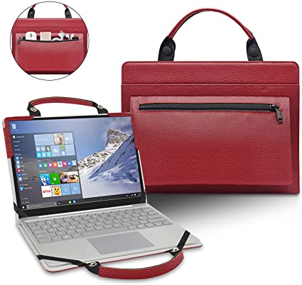 LiuShan Protective Case Cover   Laptop Bags for 14" Asus Chromebook Flip C433 C436 C436FA & Lenovo IdeaPad 5G 14 & Porsche Design Acer Book RS AP714-51T[NOT FIT Chromebook Flip C434],Red