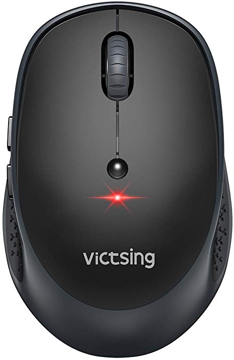 VicTsing Pioneer Bluetooth Mouse for Laptop, Easy-Switch Up to 3 Devices, 5 Levels Adjustable DPI, Silent Mouse Fits You Palm Better, Wireless Computer Mouse for Laptop Android OS iOS Windows Linux