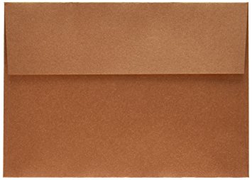 A7 Invitation Envelopes w/Peel & Press (5 1/4 x 7 1/4) - Copper Metallic (50 Qty) | Perfect for Invitations, Announcements, Sending Cards, 5x7 Photos | Printable | 80lb Paper | 5380-11-50