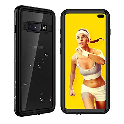 Waterproof Samsung Galaxy S10  Plus Case, Underwater Crystal Clear Full Body Protective with Built-in Screen Protector Heavy Duty Rugged Case Shockproof Dustproof Waterproof Case for Galaxy S10  Plus