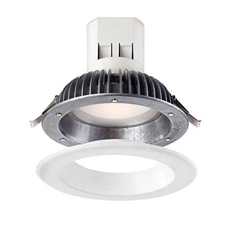 Designers Fountain EV608941WH40 Modern Easy Up 6 inch 4000K Bright White 93 CRI Integrated Led Recessed Light with J-Box (No Can Needed)