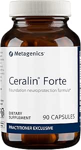 Metagenics Ceralin Forte - B Vitamins for Brain & Nerve Support* - Mitochondrial Support* - Non-GMO & Gluten-Free - with N-Acetylcysteine, 250 mg Niacin & 30 mg Riboflavin - 90 Count