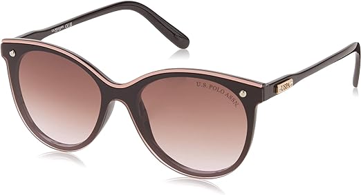 U.S. Polo Assn. Women's Pa5031 Shield Uv400 Protective Cat Eye Sunglasses. Classic Gifts for Her, 140 Mm