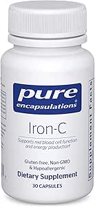 Pure Encapsulations Iron-C | Iron and Vitamin C Supplement to Support Muscle Function, Red Blood Cell Function, and Energy* | 30 Capsules