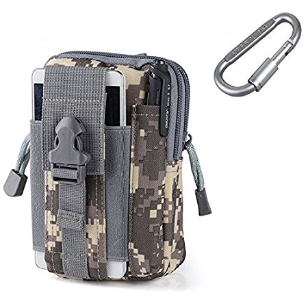 ZJtech Tactical Molle Pouch Compact EDC Utility Gadget Waist Bag Pack with Cell Phone Holster for iPhone 6 Plus